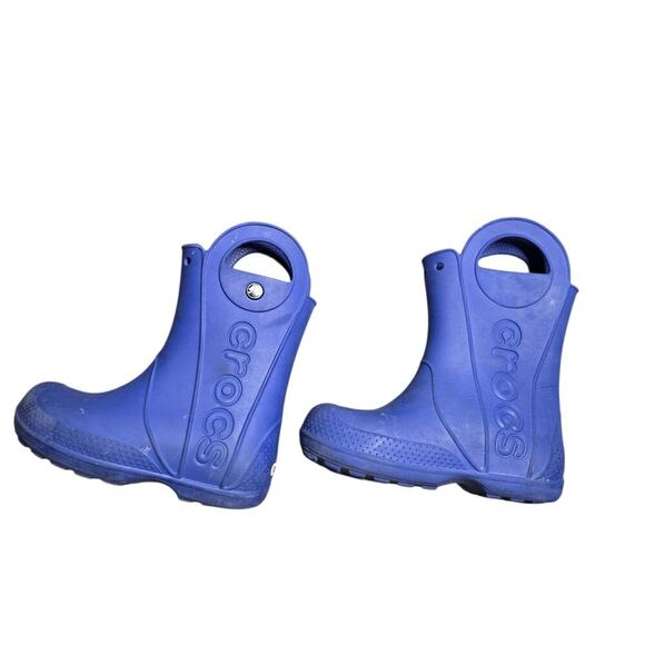 Crocs Blue Handle It Rain Boot Size: 13 - Picture 3 of 4